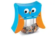 Learning Resources Wise Owl Teaching Bank - 4 Pieces, Ages 3+ Toddler Learning Toys, Play Money Toy for Kids, Save Spend Give Bank