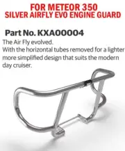 "SILVER AIRFLY EVO ENGINE GUARD" FIT FOR ROYAL ENFIELD METEOR 350