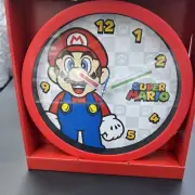 Super Mario Wall Kids Room Clock Red Mario Clock Analog Display