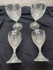 Set Of 4 - Mikasa PARK RIDGE 6.5" Wine Water Beverage Glass - - RETIRED