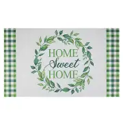 Home Sweet Home Gingham Doormat 18" x 30"