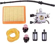 Carburetor Air Fuel Filter Line for Stihl FS120 FS200 FS020 FS202 FS250 for Trimmer Spare Part Carb Primer Bulb Kit