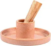 Palo Santo Holder, Ceramic Incense Burner for Palo Santo Stick, Scent Wood Stand and Ash Catcher (Red)