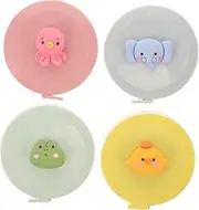 jojofuny 4Pcs Automatic Telescopic Tape Measure Flexible Retractable Body Measuring Tape for Sewing Crafting and Tailoring Cute Cartoon Designs Frog Chick Octopus Elephant