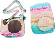 Yardenfun PU Leather Instant Camera Bag Case for Mini Shoulder Strap Stylish and Protective Instant Film Camera Bag for Travel and Outdoor Activities
