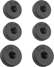 6PCS Brake Line Flaring Tool Kit Flare Adapter,3/16" & 1/4" Steel Adapter Double