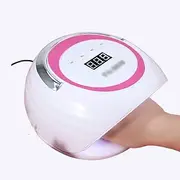 Nail Dryer UV LED Nail Lamp 86W Portable Sunlight Nail Dryer 39 LED Lamp Bead Nail Light with 4 Gears Timing Professional Nails Tool to Bake (Color : Pink)