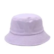 Bucket Hats Soild Summer Travel Beach Sun Hat Cap Unisex Purple