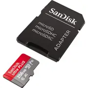 SanDisk Ultra Plus MicroSDXC Memory Card With Adapter - 256GB