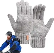[Generic] Winter Gloves Men, Touchscreen Double Layer Winter Mittens Cycling Gloves - Touchscreen Cold Weather Thermal Gloves, Versatile Hands Warm Gloves