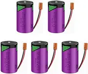 HOUYIBO 5PCS TL-5930 Lithium Battery 3.6V 19000mAh High-Capacity Long-Lasting Power Replacement Non-Rechargeable Cell