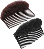 WOFASHPURET 4 Pcs Hair Volume Inserts Plastic Bun Maker Comb for DIY Hairstyling Beehive Shaper Hair Accessories for All Ages Easy to Use Non Damaging Styling Tool
