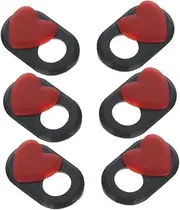 TEHAUX 6pcs Lens Privacy Cover Phone Camera Privacy Covers Cute Computer Accessories Slide Camera Cover for Laptop Slide Camera Cover for Computer Notebook Camera Cover Black Plastic