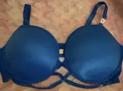 Victoria’s Secret Very Sexy Push Up Bra Blue Rhinestones Bling 38DD NWT