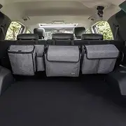 MARKSIGN Deluxe Trunk and Backseat Organizer for Medium or large size SUVs & RVs, Detachable Storage Modules with Built-in Cooler
