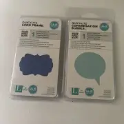 We R Memory Keepers Embossing Cutting Dies CONVERSATION BUBBLE & LONG FRAME
