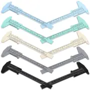 5X(10 Pcs 150 mm Plastic Caliper Vernier Caliper Scale Sliding Measuring6112