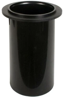 Speaker Port Tube, 2-3/4" x 5-1/4", Round Black Plastic, PT-306