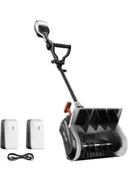LITHELI 2 X 20V 2.2Ah Cordless Snow Shovel,12-Inch Snow Blower Battery Powered,