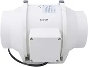 Extractor Fan,5in High Power High/Low Speed Duct Fan Extractor Exhaust Oblique Air Blower Silence Ventilation Inline,for Home Bathroom Kitchen Office Workshop Warehouse (