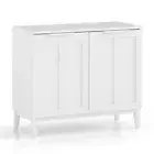 Sideboard Buffet Cabinet Storage Cupboard 2 Shelves White