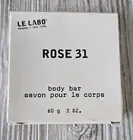 Le Labo Rose 31 Body Bar Soap 2 oz New Fragrance Luxury Moisture Travel