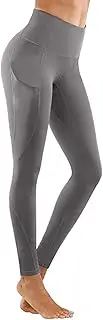 [Generic] Women's Pants Tight Fitness Pocket Yoga Elastic Quick Solid Pants Yoga Dry for Women Pack with Pockets