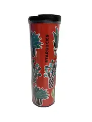 NEW 2017 Starbucks 16 oz Christmas Cactus Bulbs Prickly Pear Agave Tumbler
