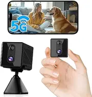 realhide 2025 Upgraded 5GHz WiFi Hidden Spy Camera, 4K Wireless Indoor Security Cam, Surveillance Nanny Cam, Pet & Car Camera with Longer Battery Life(APP:O-KAM Pro)
