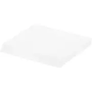 Plymor Frosted Acrylic Square Base (Angled-Front for Label), 3"W x 3"D x 0.375"H