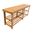 NNEDSZ Bamboo Shoe Rack Wooden Bench Storage Organiser Cabinet Holder Stool