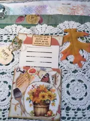 Journaling, Junk Journals, Insert, Ephemera, Autumn