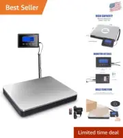 Stainless Steel 440lb Shipping Scale – Easy to Use for Small Business Needs