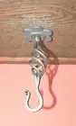 Lighting Ceiling Swag Beam Hook, Wrought Iron 5" Basket Hook, 5/16" x 2" screw