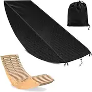 Rocking Chair Cover - Waterproof Lounge Chair Protector | Outdoor Chair Covers | Outdoors Garden Chair Covers | Heavy Duty Outdoor Furniture Protector for Beach Patio Garden Winter Storage