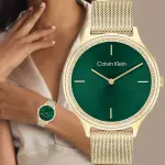 【CALVIN KLEIN 凱文克萊】CK TIMELESS 晶鑽米蘭帶女錶-38MM 99狂買節(25100005)