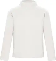 [FEESHOW] Boys Girls Thermal Underwear Warm Undershirts Tops Long Sleeve Thermal Turtle Neck Shirts Fleece Lined Sweatshirt