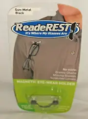 NIP ReadeRest Gun Metal Black Magnetic Eye-Wear Holder