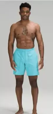 Lululemon Active Swim Short 8” Men’s Small Electric Turquoise Sold Out