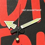 Second Hand Red for Silver Trim C3 Green Lume Watch Hands Compatible with NH35A