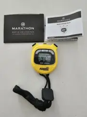 Adanac 3000 Digital Sports Stopwatch Timer XL Display and Buttons Water Resist.