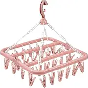 Sock Dryer with 32 Pegs | Foldable Clothes Drying Hanger | Clothes Lingerie Drying Rack Lingerie Hangers for Indoor Outdoor Wet and Dry