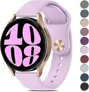 [Meliya] Bands Compatible with Samsung Galaxy Watch 6 Band 40mm 44mm, Galaxy Watch 6 Classic Bands 43mm 47mm, 20mm Soft Silicone Sport Replacement Strap for Galaxy Watch 6 Band Women Men