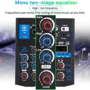 Professional Audio Mixer With Dual Wireless Microphone Sound Board Console S RMM