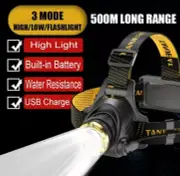 1200000lm Super Bright LED Headlamp Rechargeable Headlight Flashlight Torch Lamp