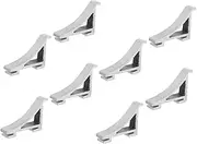 BUGUUYO 8pcs Refrigerator Support Clamp Hooks Aluminum Freezer Shelf Clips for Fridge Organization Easy to Install and Sturdy Cooler Shelf Brace Supports