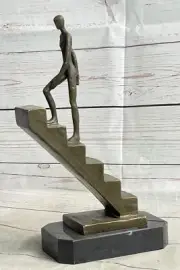 Mario Nick`s Signed Abstract Modern Bronze Sculpture: Handcrafted Art for Deal N