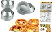 25 Pcs Mini Tiny Pie Muffin Cupcake Pans Tin Egg Tart Mold Bakeware -NonStick