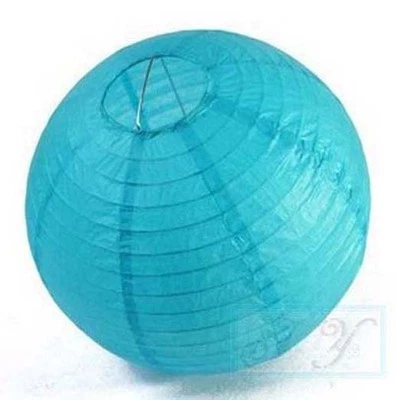 6x 20cm blue paper lanterns engagement wedding birthday party home decoration