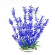 PD-BH28 Bacopa-like 12in weighted base Bag & Header, Blue/White
